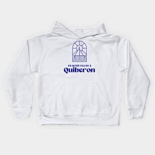 Quiberon in pause mode - Brittany Morbihan 56 Sea Holidays Beach Kids Hoodie